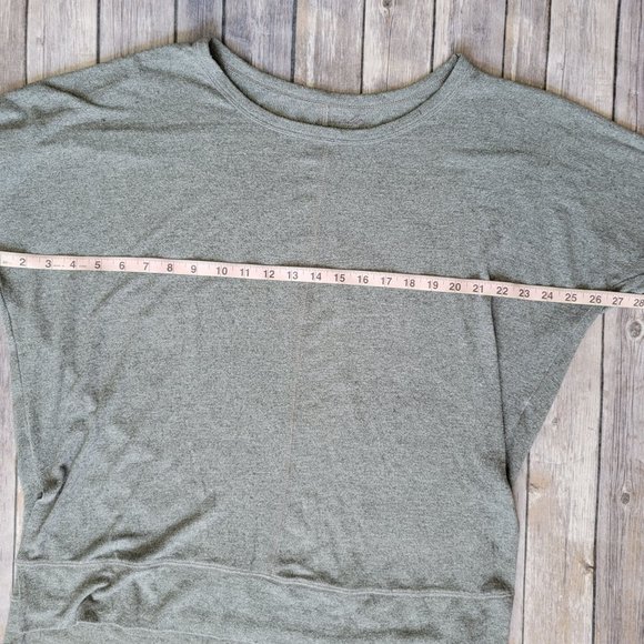 Large ALYA Gray Dolman Sleeve Super Soft Top 970 - Picture 7 of 7